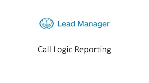 Embedded thumbnail for Call Logic Reporting