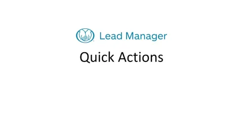 Embedded thumbnail for Quick Actions