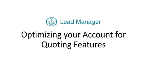 Embedded thumbnail for Optimizing Your Platform To Quote