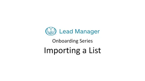 Embedded thumbnail for List Import