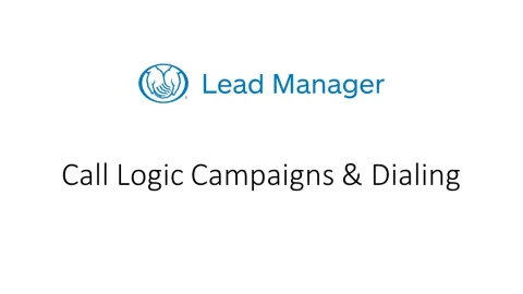 Embedded thumbnail for Call Logic Campaigns and Dialing