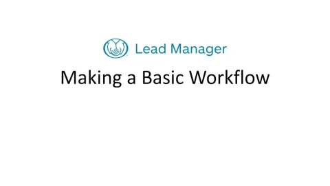 Embedded thumbnail for Making Basic Workflows